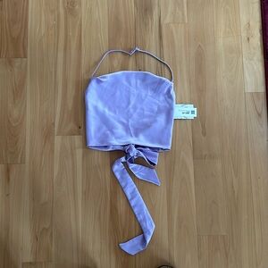 NTW Zara light purple open back top - size small